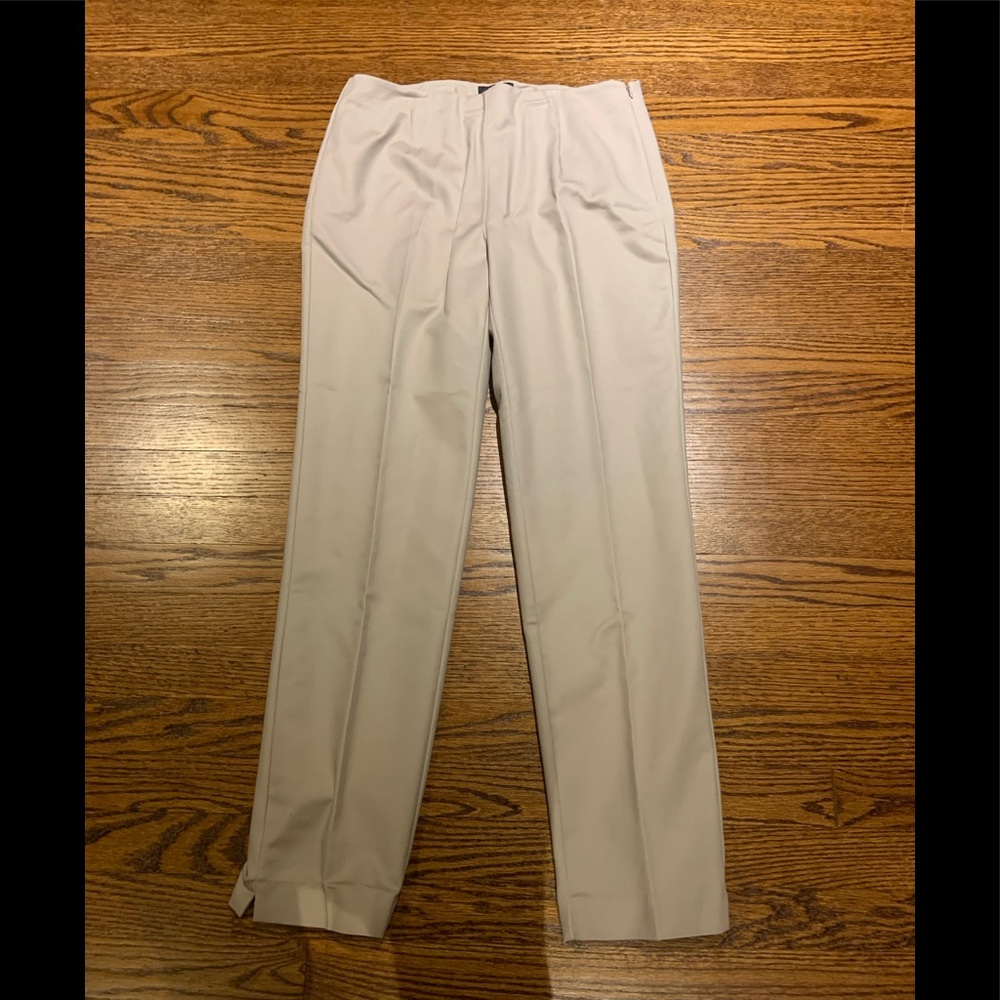 NEW Gallia Moda Side Zip Cotton Stretch Pants